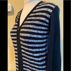 Merino Wool Blend Cardigan Sweater Medium